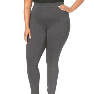 Style & Co PLUS Seamed Front Leggings, Carbon Grey